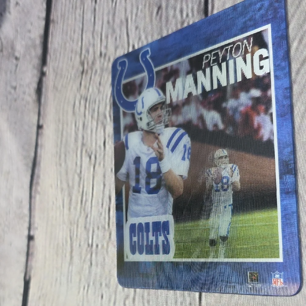 Peyton Manning Colts Halographic Magnetic Football Trading Card 4